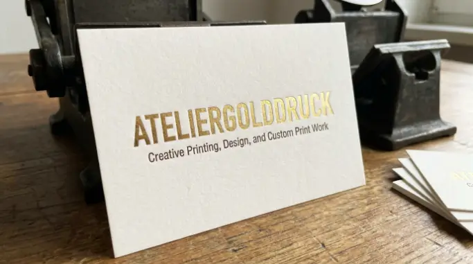 Ateliergolddruck To Creative Printing, Design, and Custom Print Work