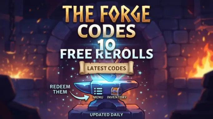 Codes for The Forge Latest Free Rerolls and How to Redeem Them