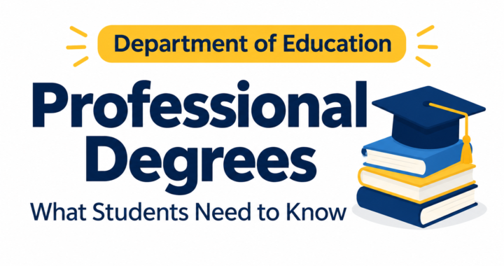 Department of Education Professional Degrees What Students Need to Know