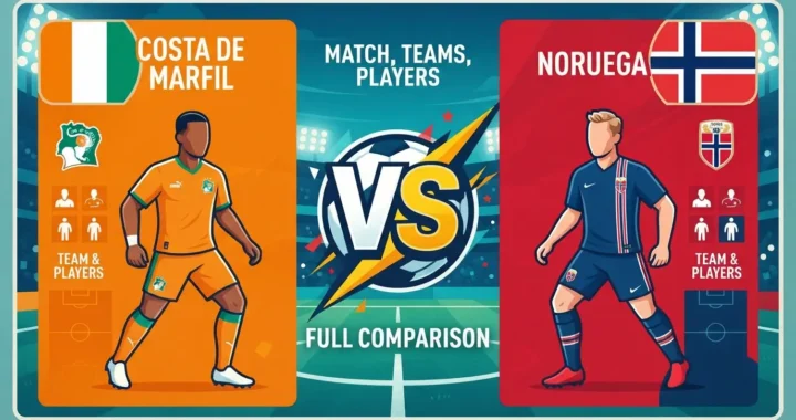 Costa de Marfil vs. Noruega Match, Teams, Players and Full Comparison